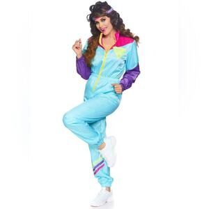 NEW Leg Avenue Awesome 80's Track Suit Costume Size Small Medium